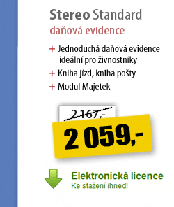 Stereo Standard - daňová evidence 
