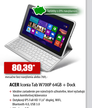 Acer Iconia Tab W700P