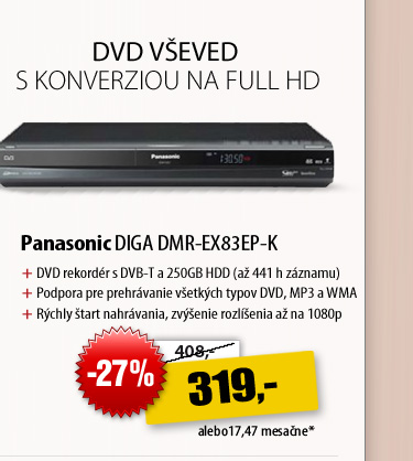 Panasonic DIGA DMR-EX83EP