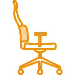 Bürostuhl AlzaErgo Chair Wave 1 schwarz