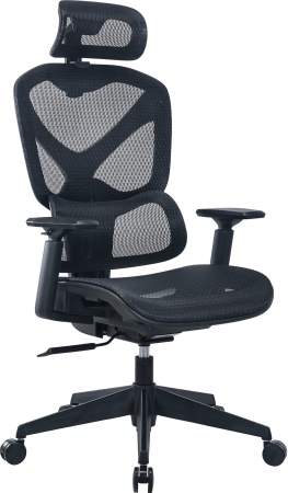 Bürostuhl AlzaErgo Chair Wave 1 schwarz