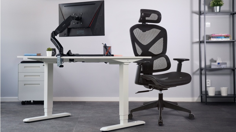 Bürostuhl AlzaErgo Chair Wave 1 schwarz