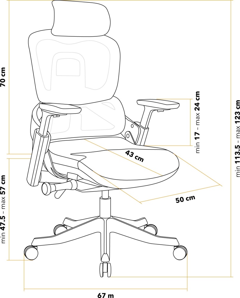 Bürostuhl AlzaErgo Chair Abyss 2 schwarz