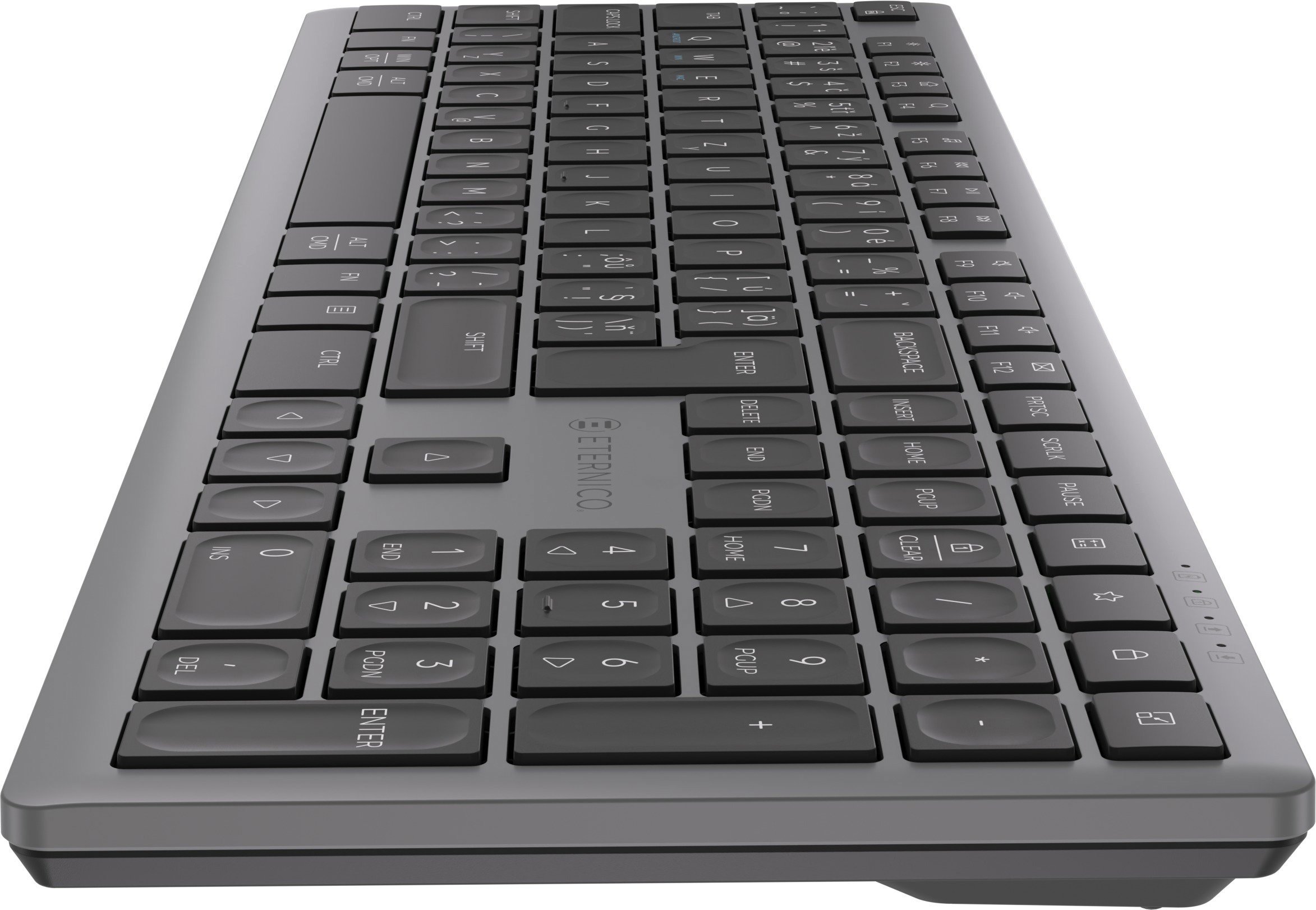 Klávesnice Eternico Wireless Keyboard KS2370 stříbrnočerná - CZ/SK