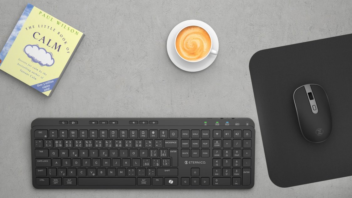 Klávesnice Eternico Wireless Keyboard KSB3250 CZ/SK