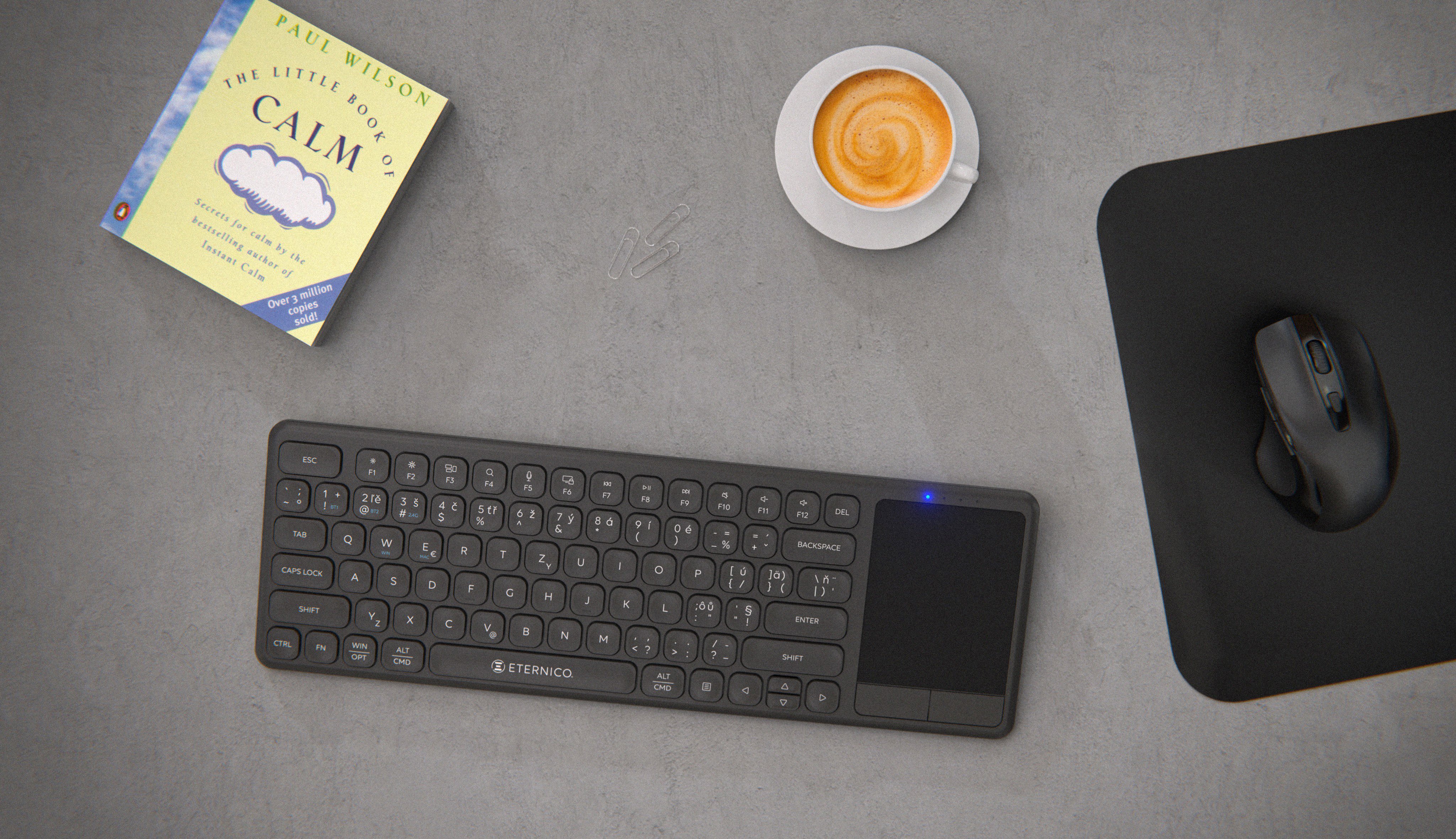 Klávesnice Eternico Wireless Keyboard Touchpad KSB5250 - CZ/SK