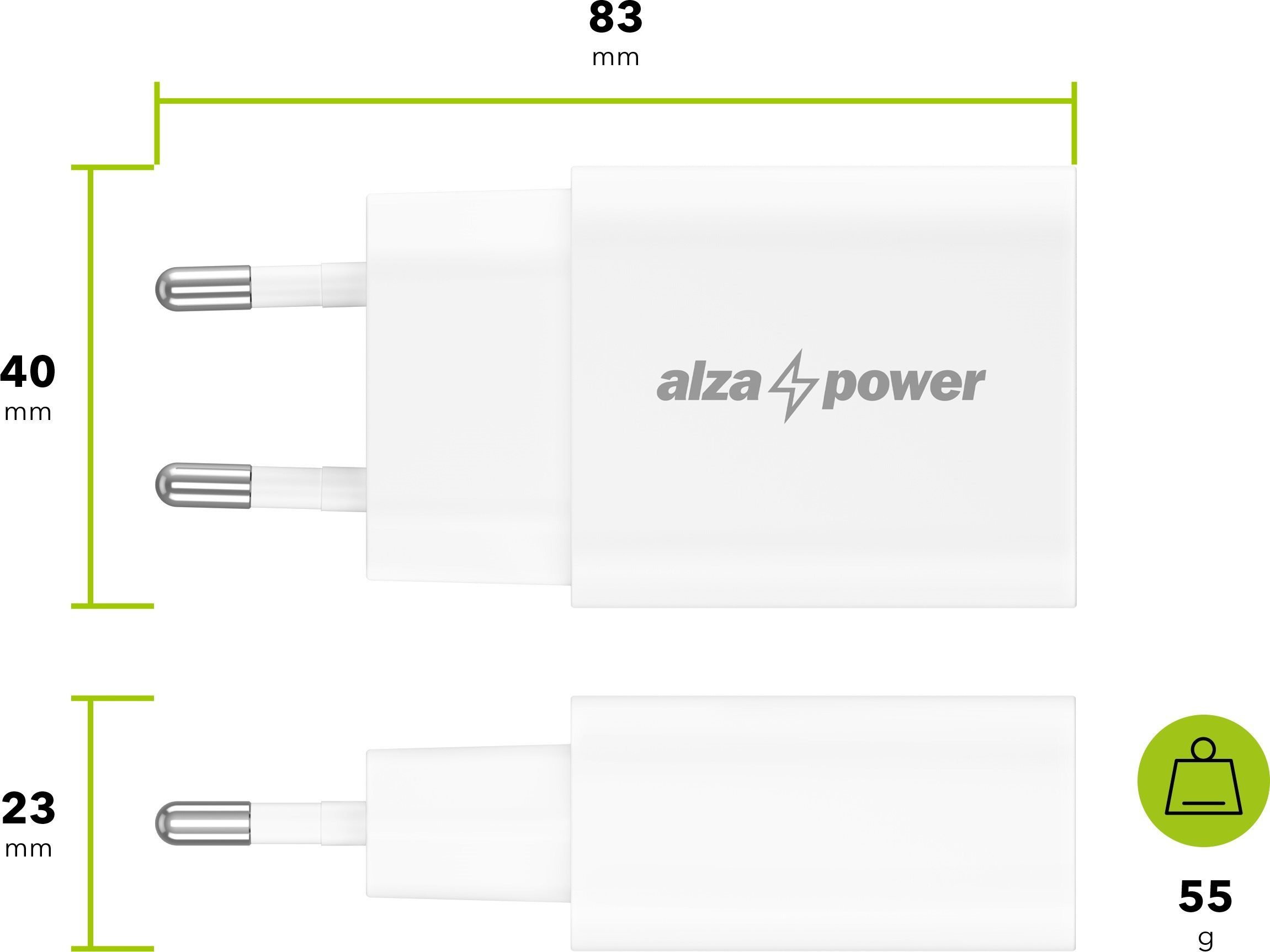 Stolní lampa AlzaPower LLT-61WDW Led Table lamp 5,5W, bílá
