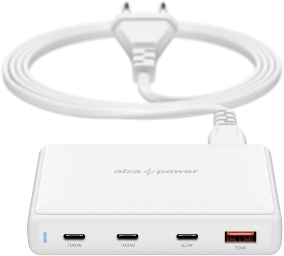 Nabíječka do sítě AlzaPower MG8103CA Fast Charger 100W bílá