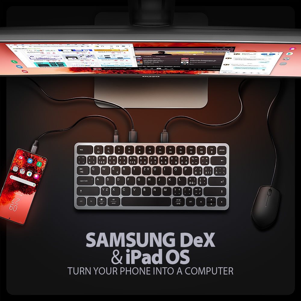 AXAGON HMC-KB-CS Keyboard Hub