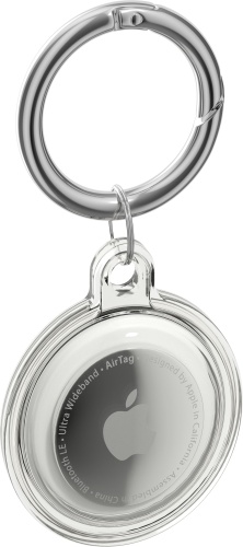 AirTag klíčenka AlzaGuard Waterproof Keychain for AirTag - čirá