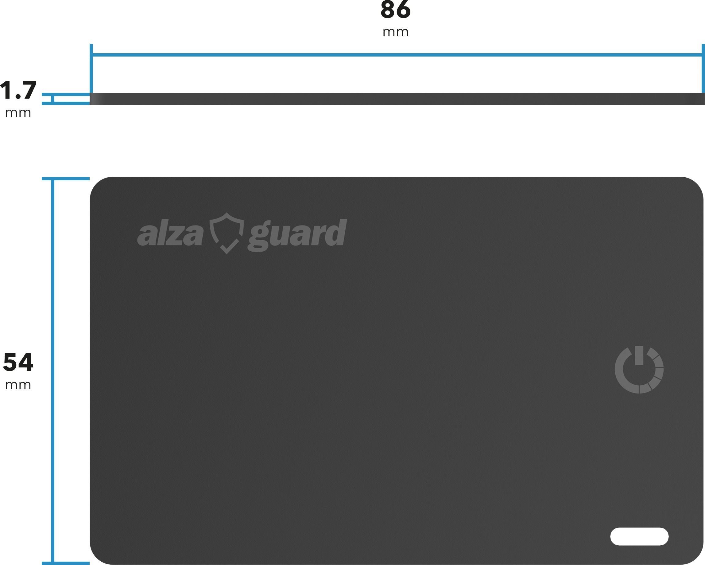 Bluetooth-Ortungschip AlzaGuard Hero SlimTag Pro mit FindMy schwarz