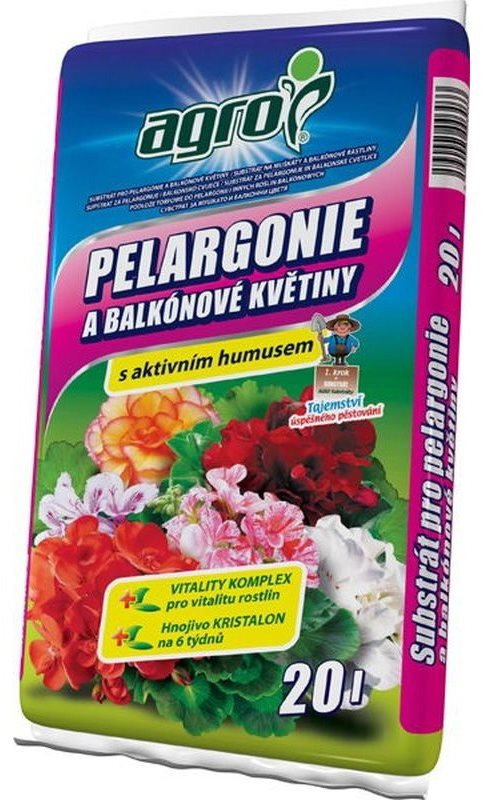 Substrát AGRO Substrát pro muškáty, objem 20l
