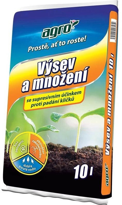 Substrát AGRO Substrát pro výsev a množení, objem 10l