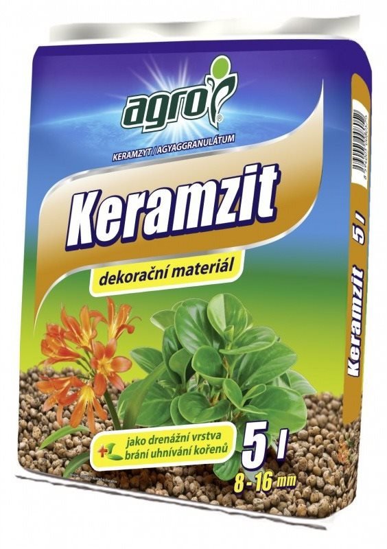 AGRO Substrát keramzit, 8 - 16 mm, 5 l