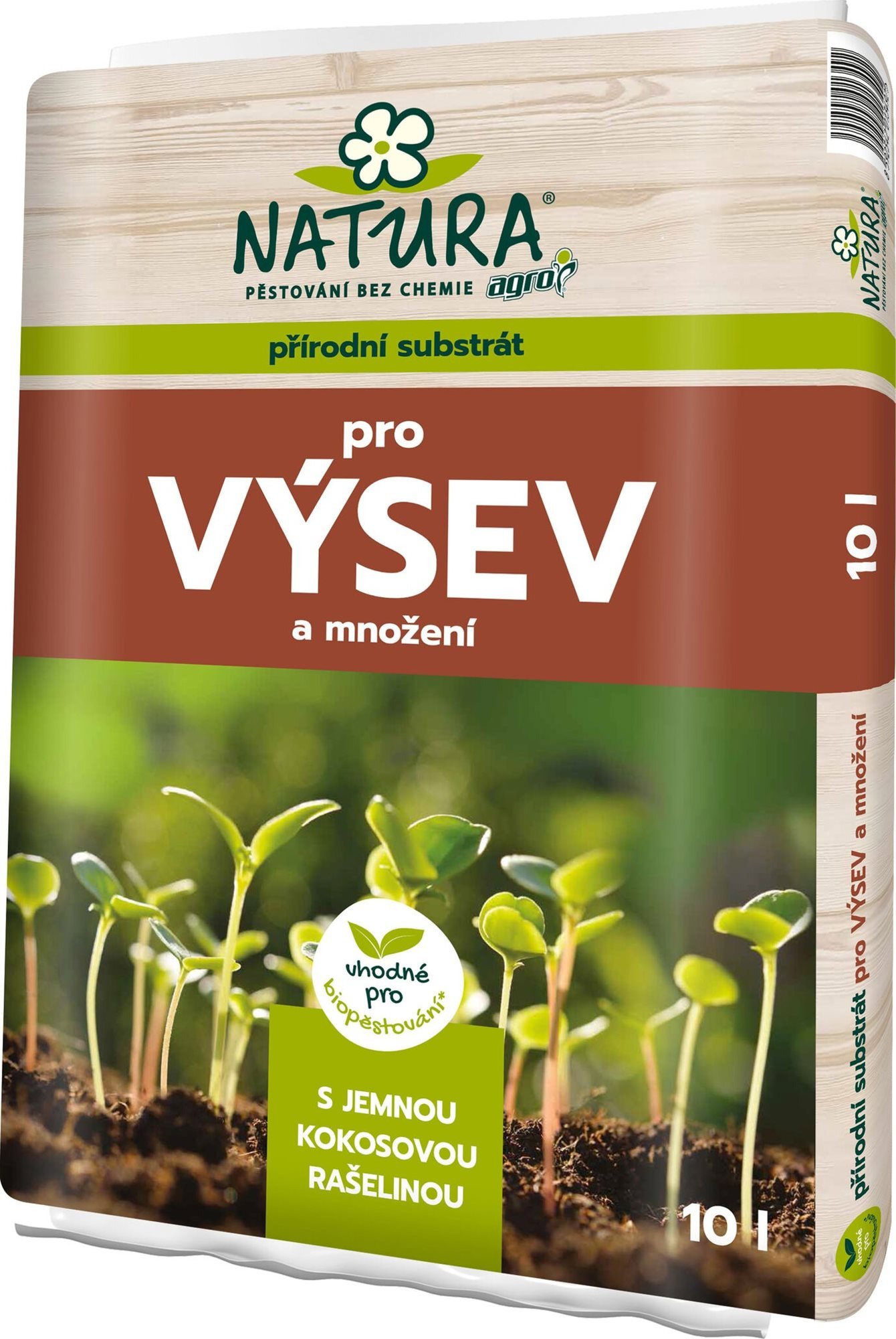 Substrát AGRO Substrát NATURA na výsev, 10 l