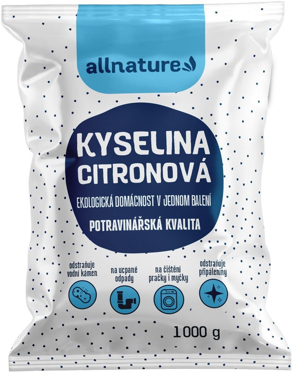 Eko čisticí prostředek Allnature Kyselina citronová 1000 g