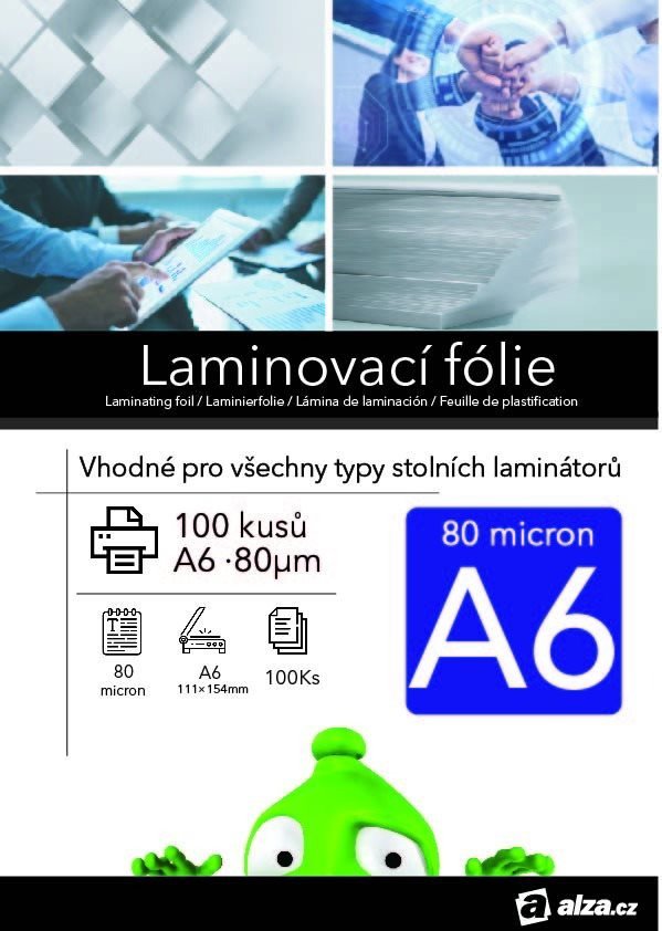 Laminierfolien Alza A6/160 glänzend - Packung mit 100 Stück