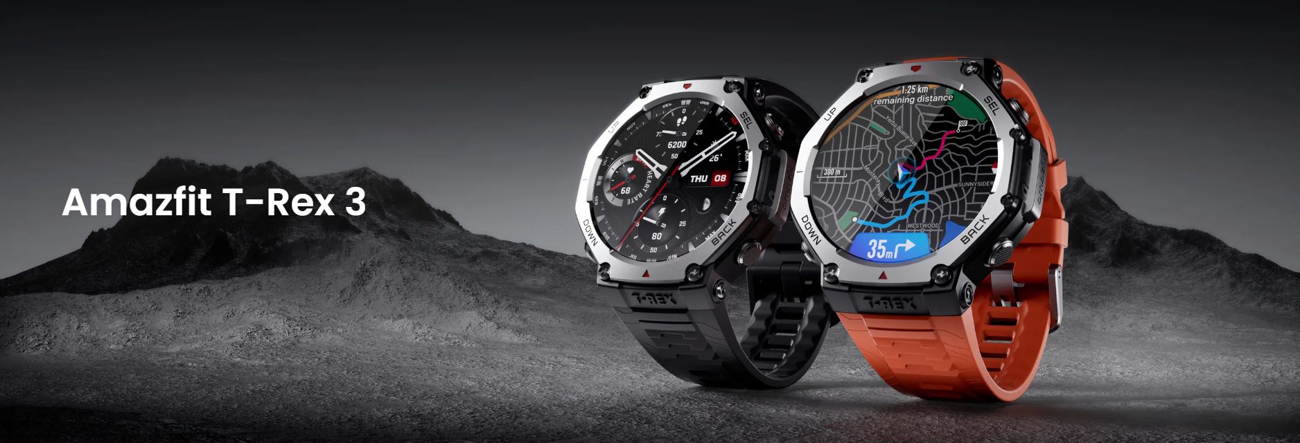 Inteligentné hodinky Amazfit T-Rex 3 Onyx