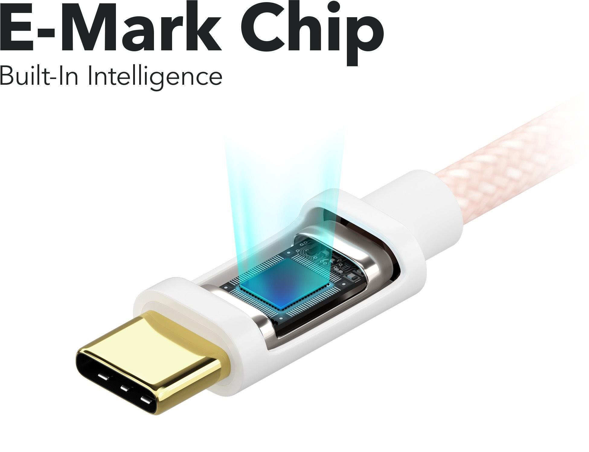AlzaPower CompactCore USB-C auf USB-C 2.0 Datenkabel, 100W, 1m - Rosa