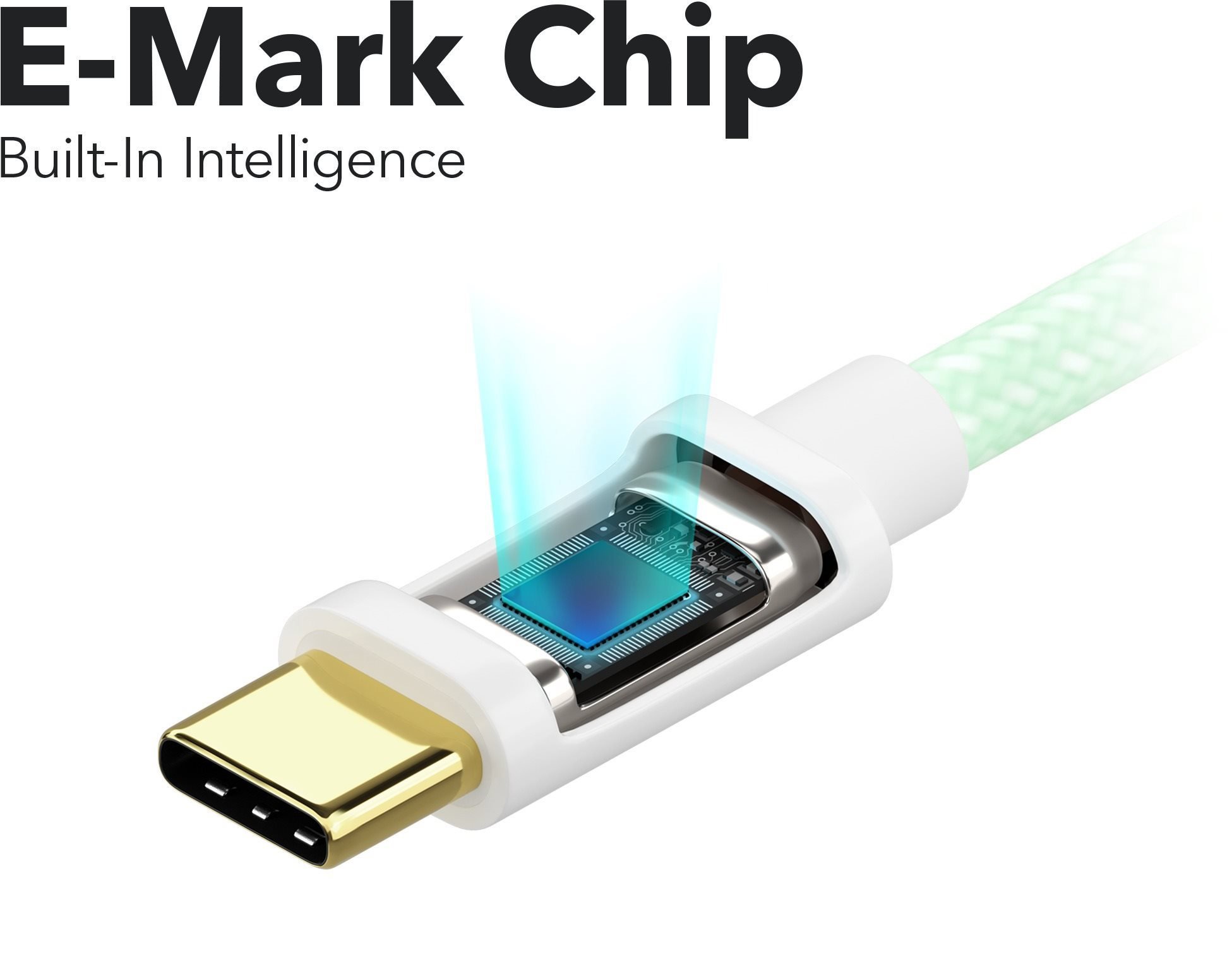 AlzaPower CompactCore USB-C to USB-C 2.0, 100W, 1m data cable - light green