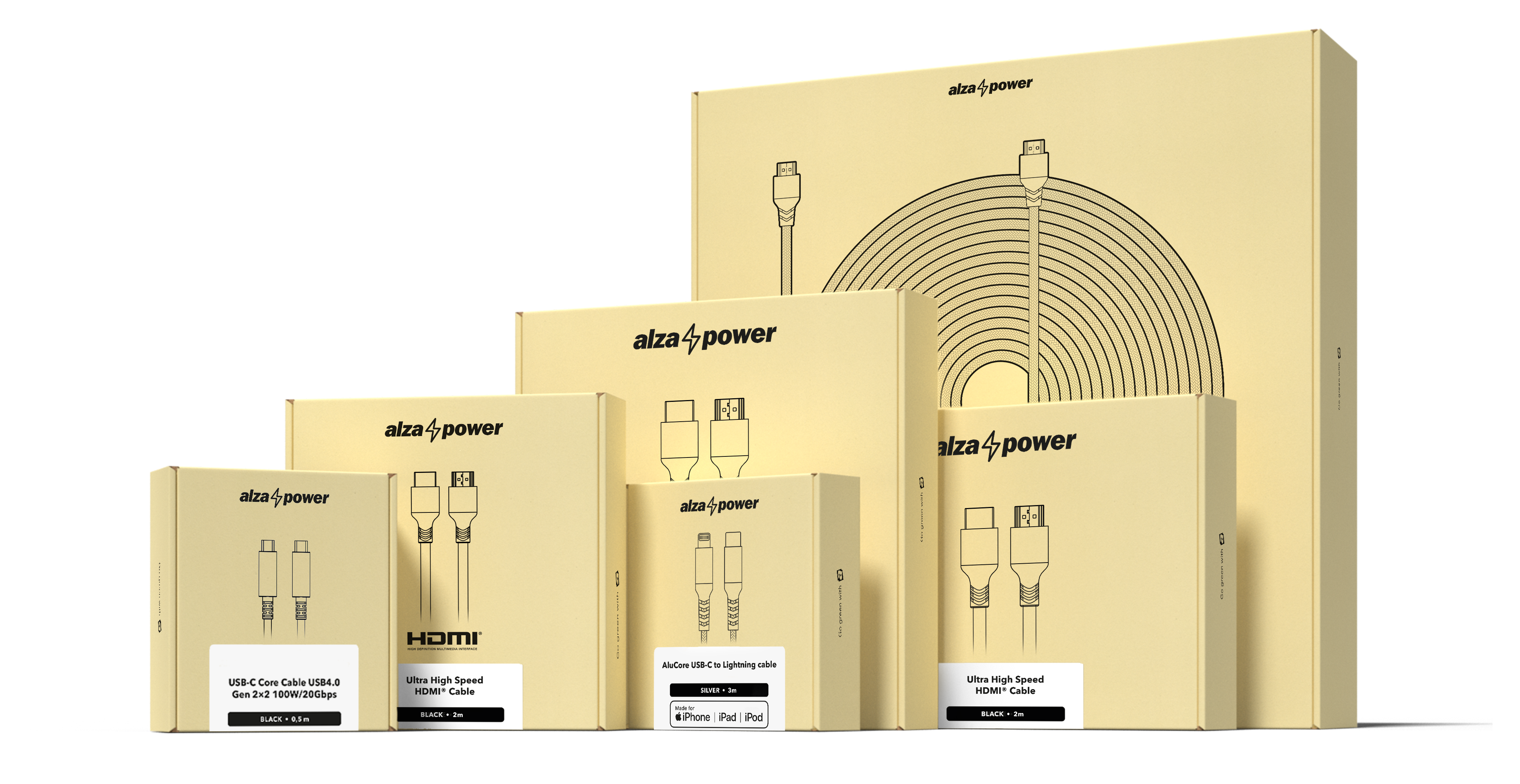 Redukce AlzaPower USB-C (F) to Lightning MFi (M) - stříbrná