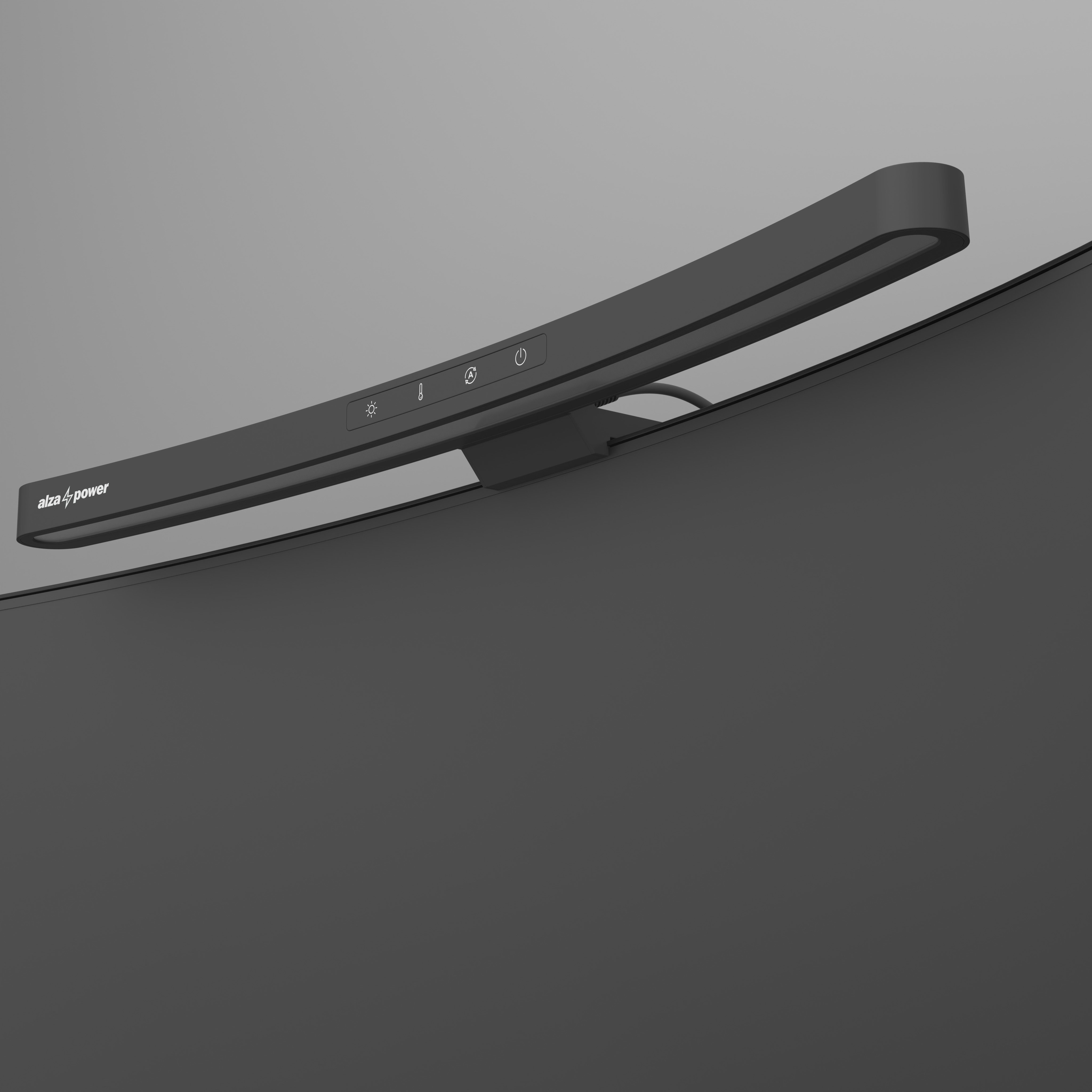 Světlo na monitor AlzaPower LML-150 Curved Monitor Light Bar 5W, 45cm, černé