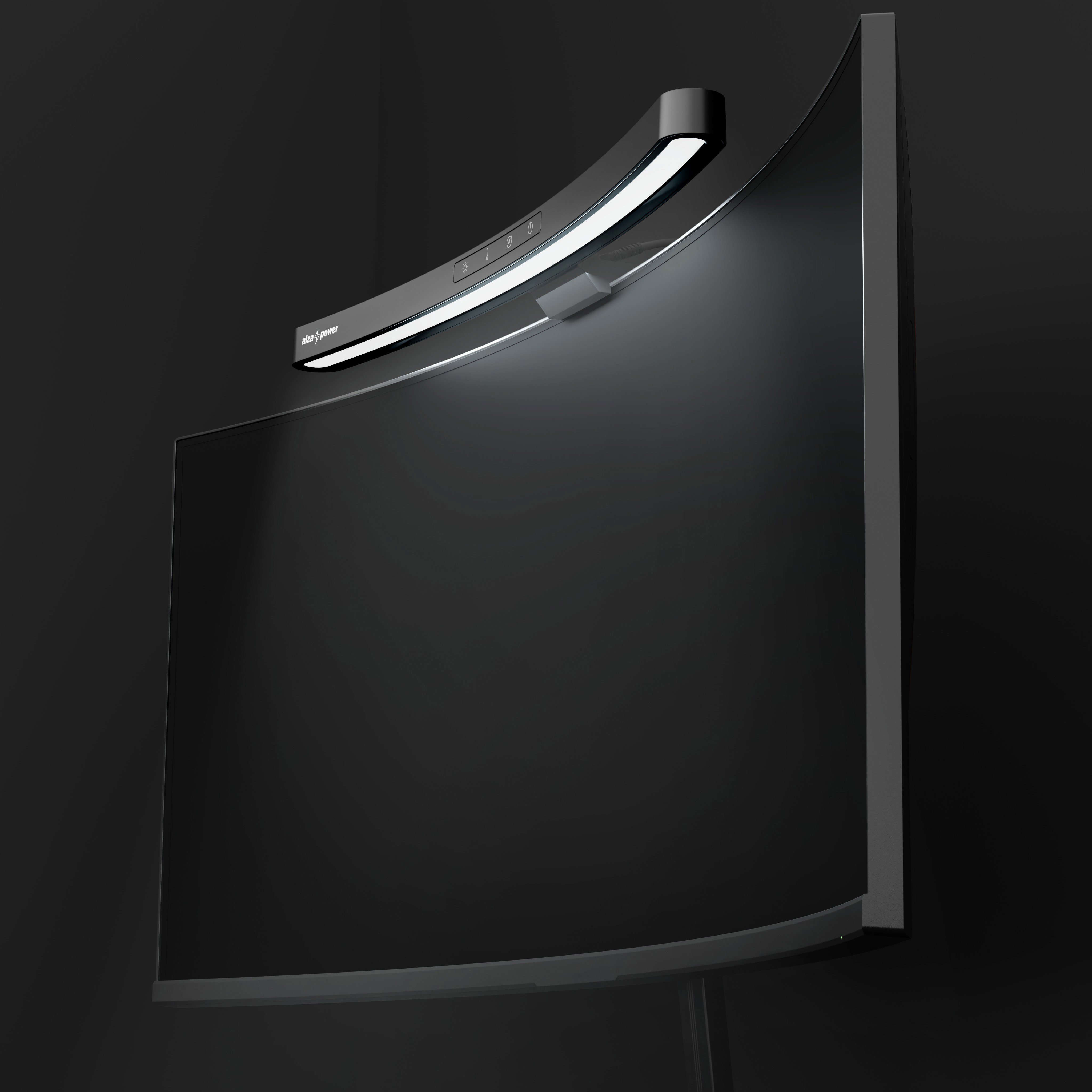 Světlo na monitor AlzaPower LML-150 Curved Monitor Light Bar 5W, 45cm, černé