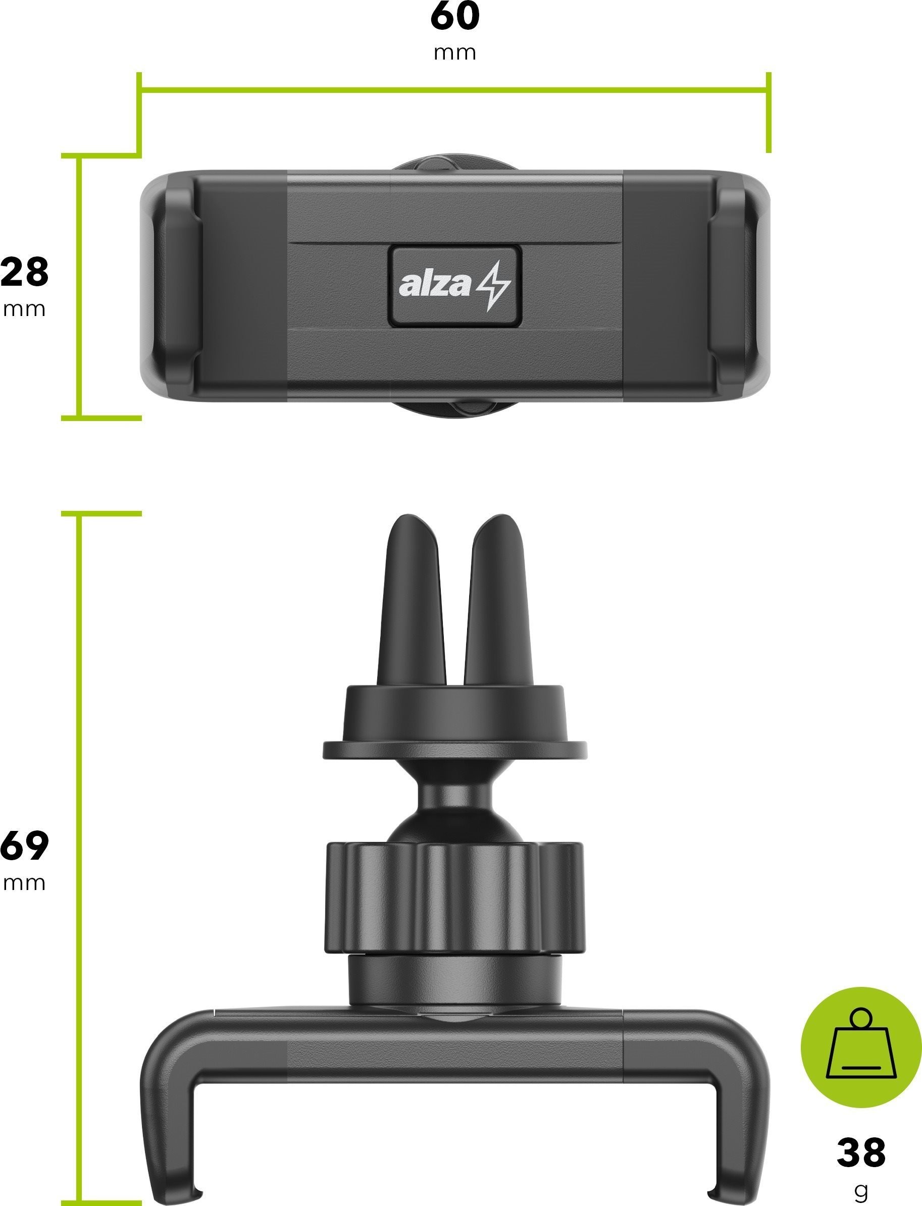 Držiak na mobilný telefón AlzaPower Holder ACC400