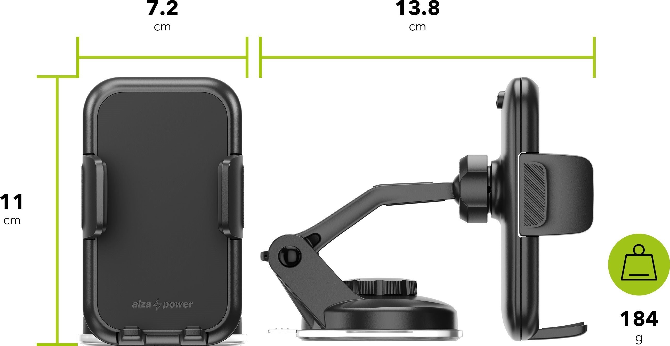 Držák na mobilní telefon AlzaPower Holder ACS200