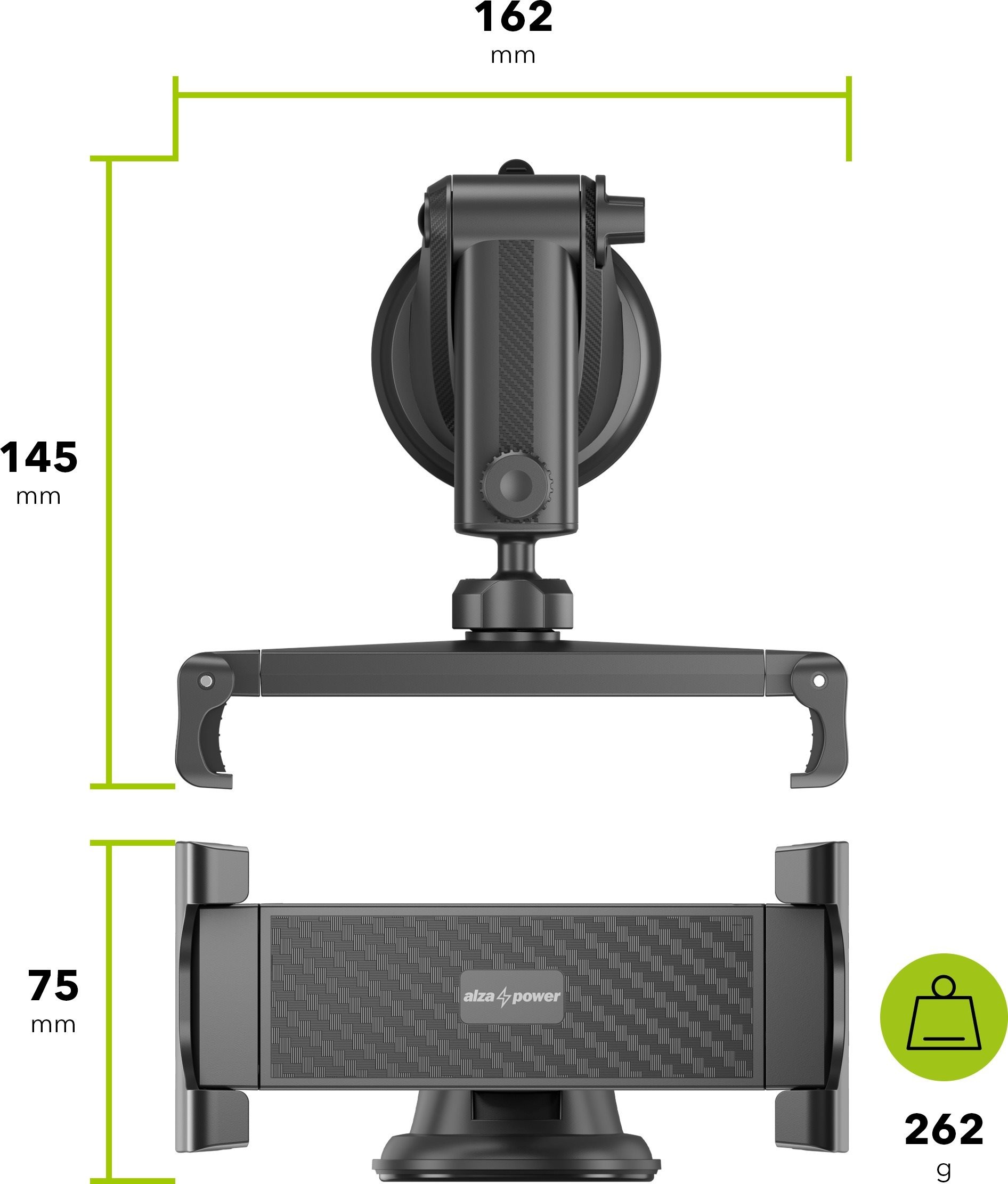 Tablet-Halter AlzaPower Tablet-Halter ACS100 schwarz