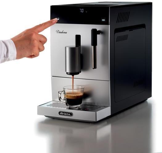 Kávovar na zrnkovú kávu Ariete Diadema Pro 1452/01 strieborný