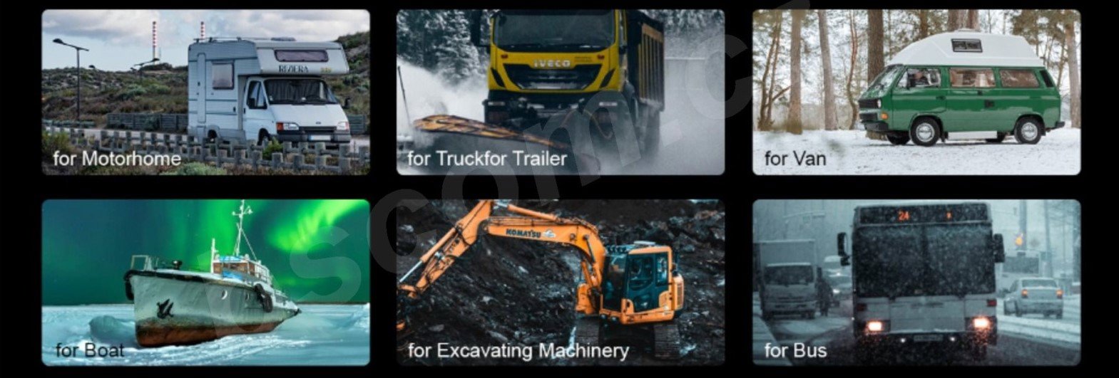 Nezávislé topení do auta SXT Car Heater, 12V, 2kW, Bluetooth ovladač, aplikace