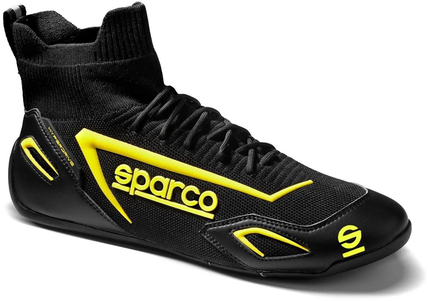 Sparco Hyperdrive gaming shoes, black and yellow, size 39