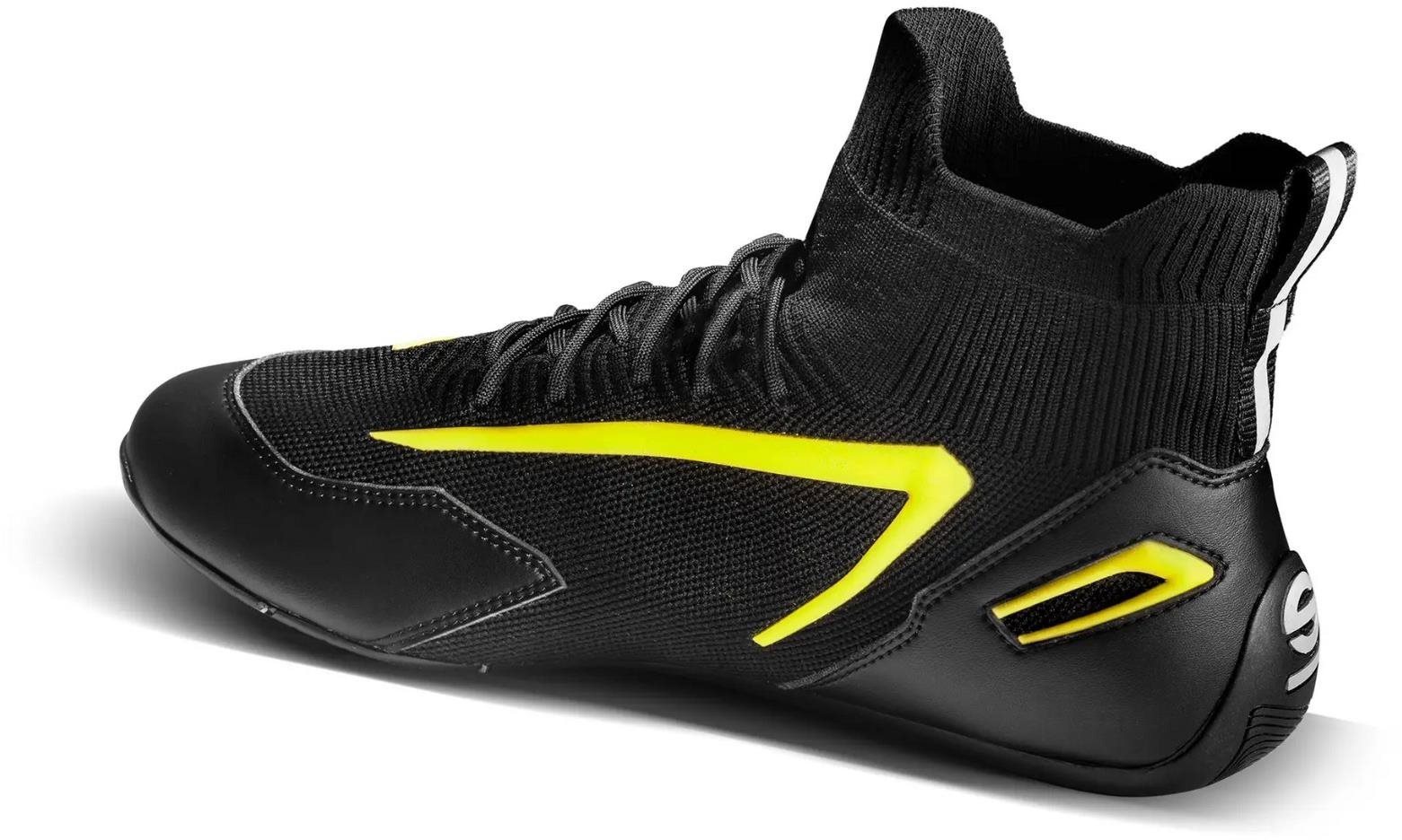 Sparco Hyperdrive gaming shoes, black and yellow, size 39