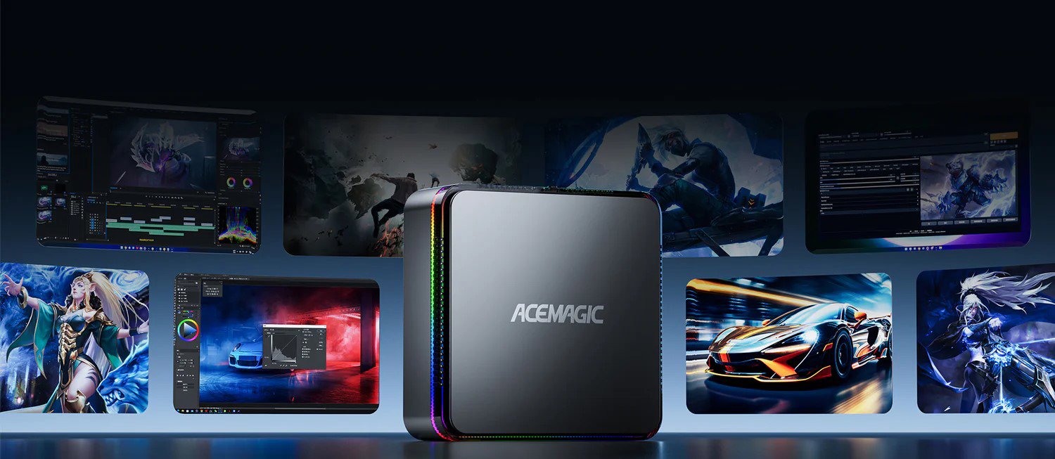 Acemagic F3A Ryzen AI 9 HX 370 (64+1TB) Schwarz