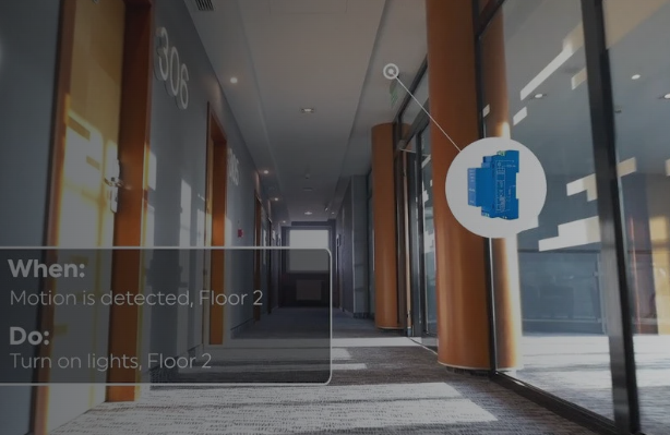 Spínač Shelly Pro 1PM, spínací modul na DIN lištu, měření spotřeby, LAN, Wi-Fi, a Bluetooth