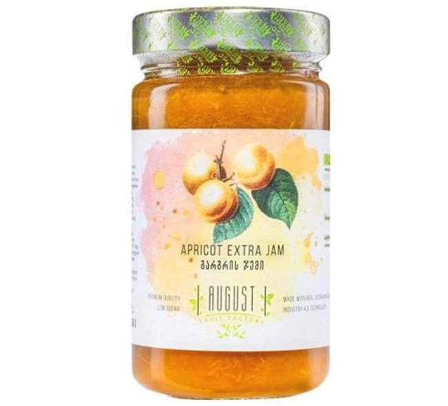 August Apricot extra jam 80% 350g