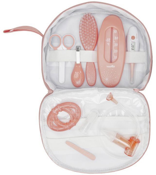 Startovací sada pro miminko BABYMOOV Hygienický set Peach hygienických potřeb