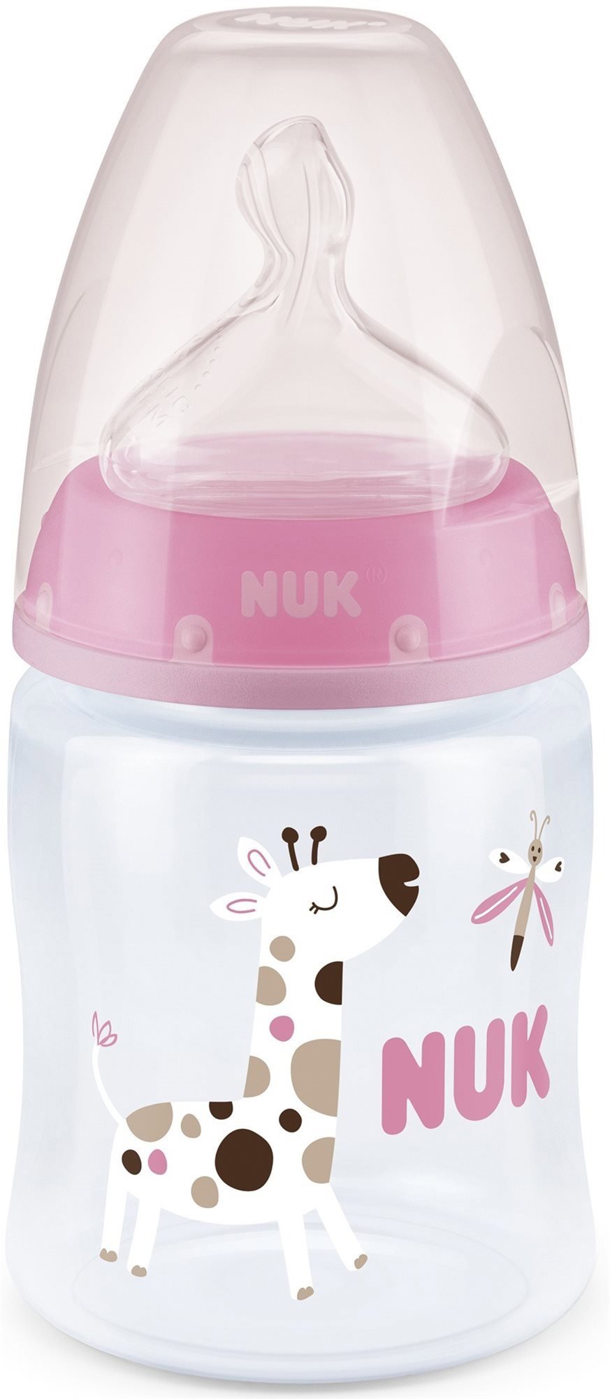 Kojenecká láhev NUK FC+ lahev s kontrolou teploty 150 ml růžová