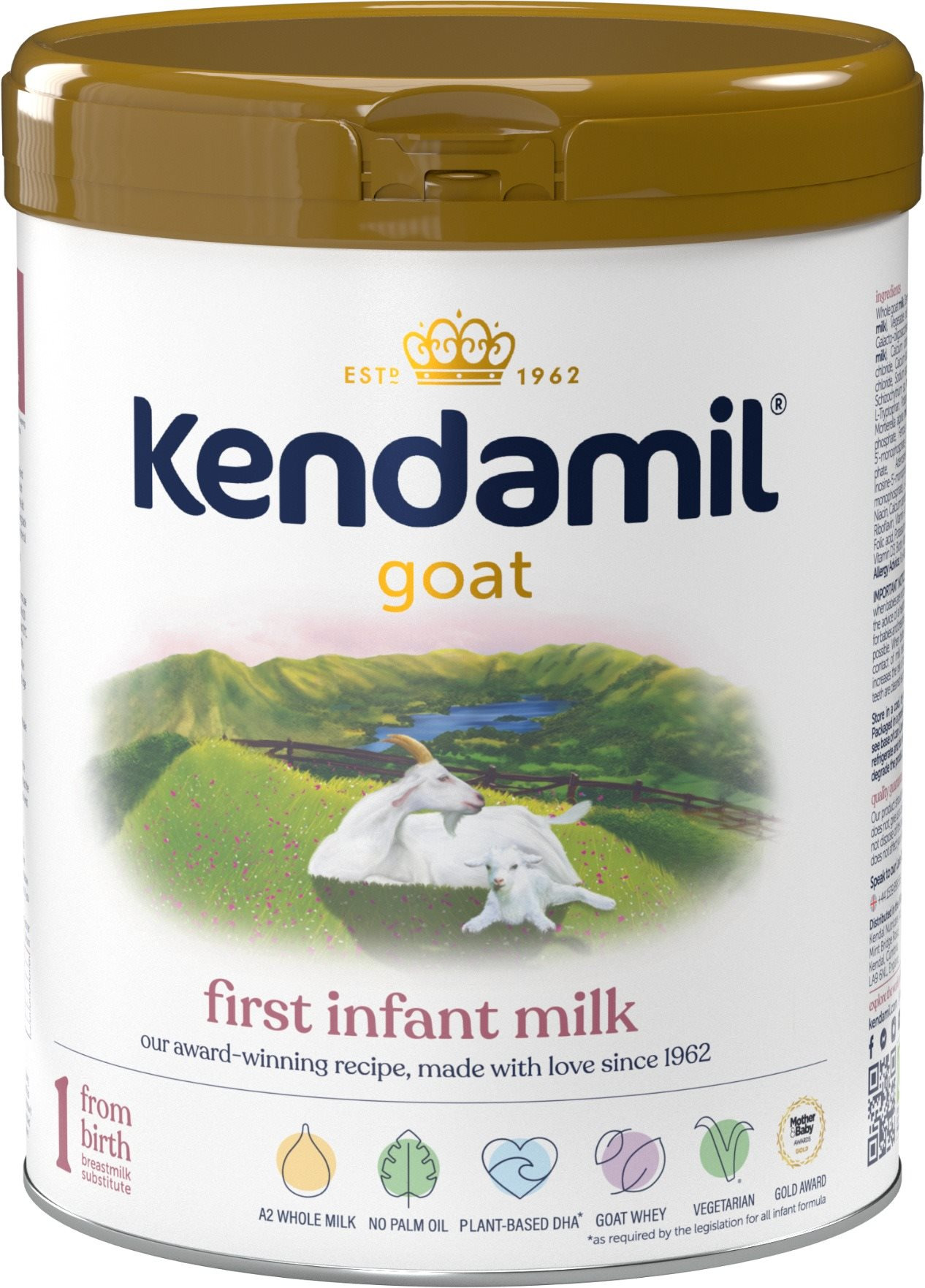 Kojenecké mléko Kendamil Kozí kojenecké mléko 1 DHA+ (800 g)