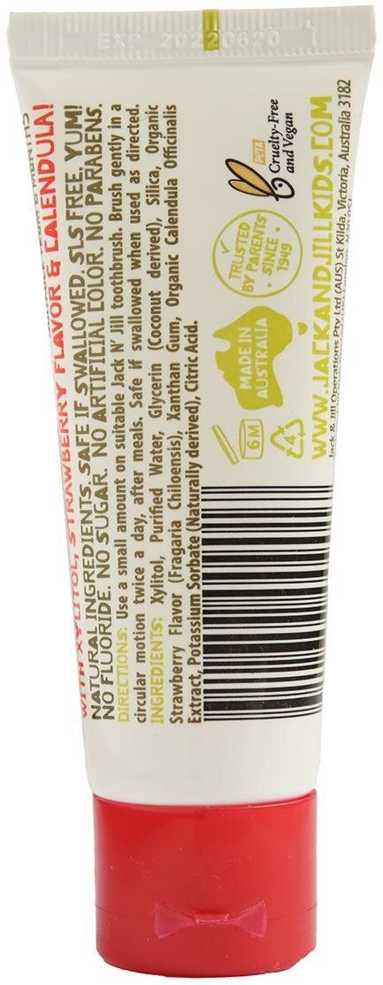 Zubní pasta Jack N' Jill Přírodní zubní pasta Organic JAHODA 50 g