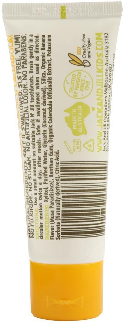 Zubní pasta Jack N' Jill Přírodní zubní pasta Organic BANÁN 50 g