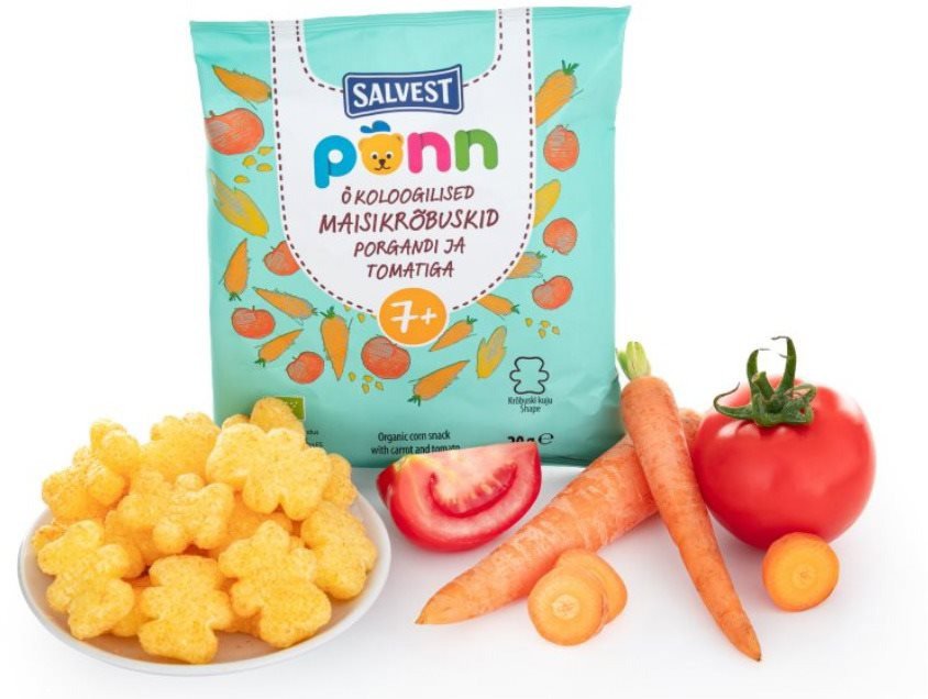 Křupky pro děti SALVEST Ponn BIO Rajčatové křupky (20 g)