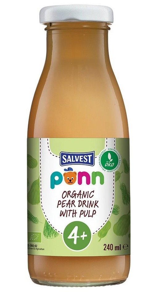 Šťáva SALVEST Ponn BIO Hrušková šťáva s dužinou (240 ml)