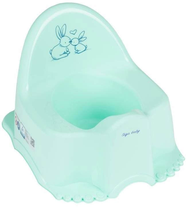 Nočník TEGA BABY ECO zajíc s melodií, mátová