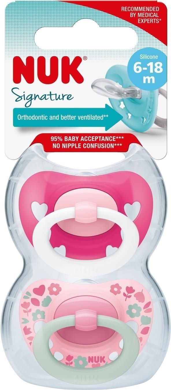 NUK Dudlík Signature 6–18m 2 ks BOX holka