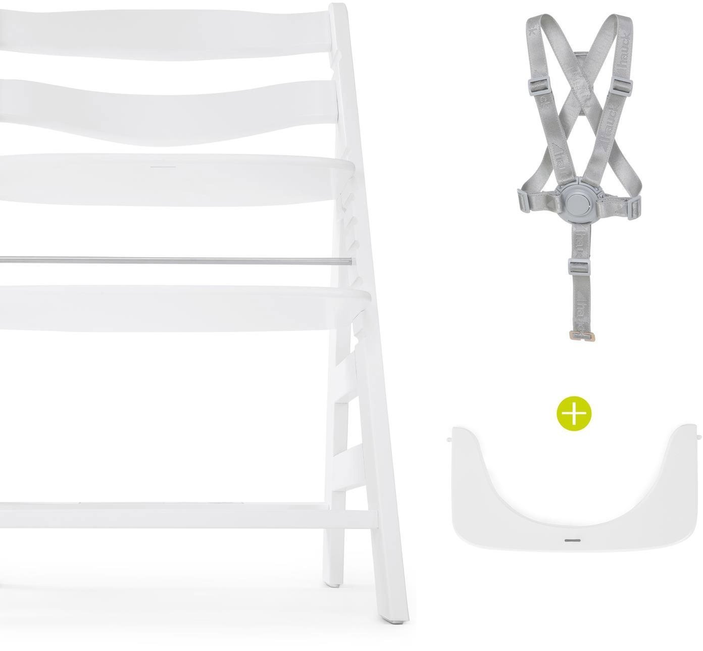 Jídelní židlička HAUCK Alpha+ dřevená židle White