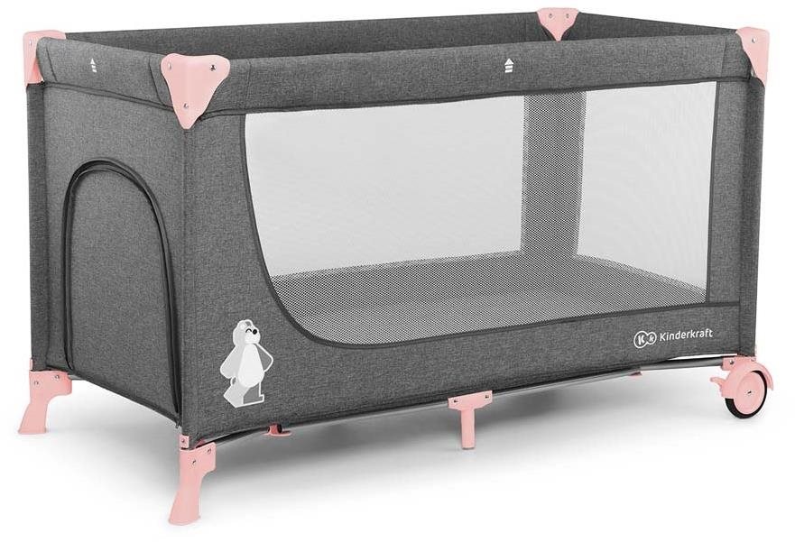 Cestovní postýlka Kinderkraft Joy Pink