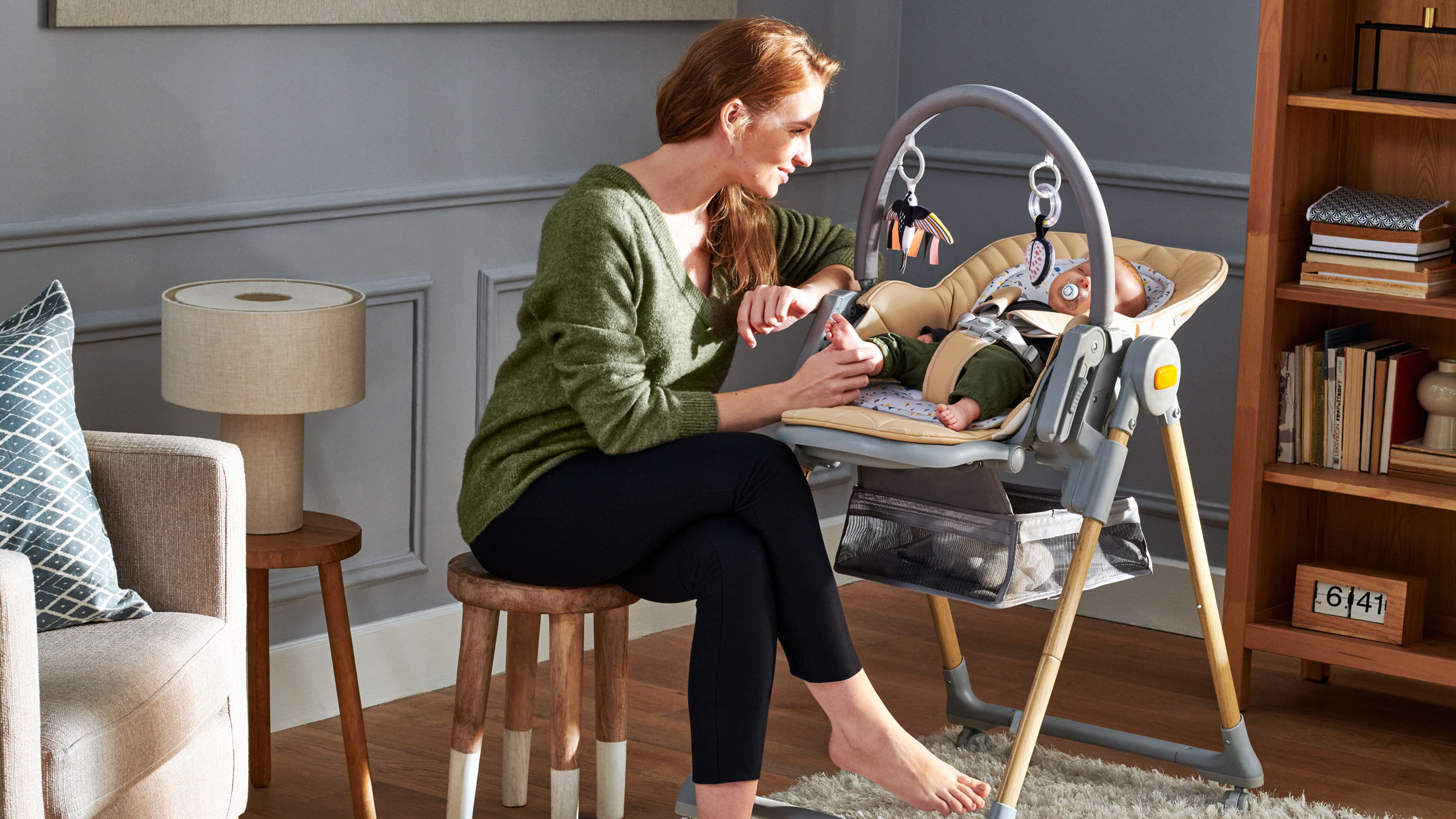 Jídelní židlička Kinderkraft Lastree Wood