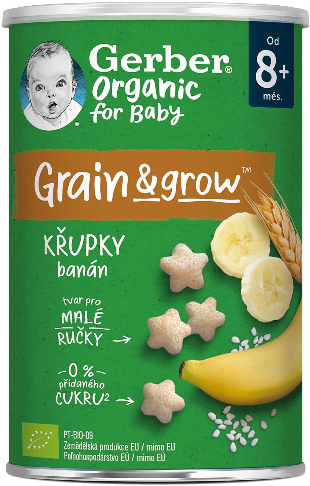Křupky pro děti GERBER Organic křupky banánové 35 g